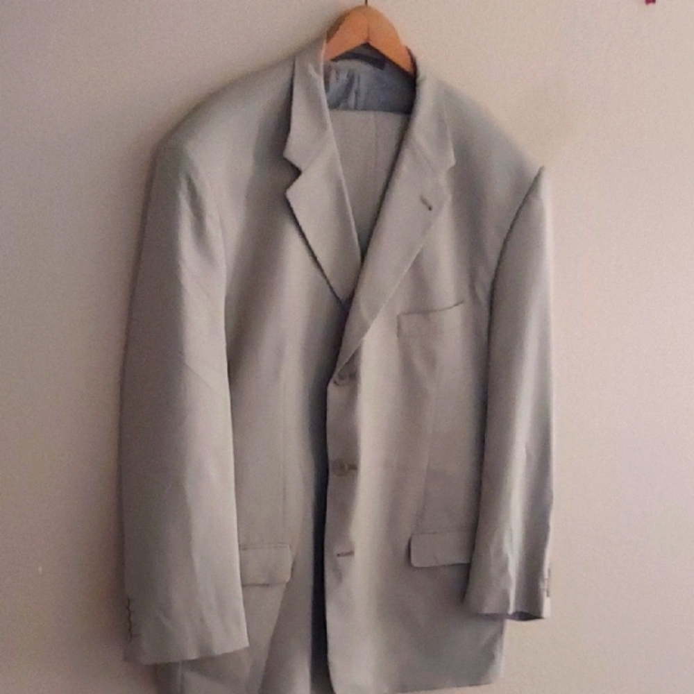 Vintage  Angelo Rossi Le Collezioni Men Suit 52R Designed In Halea